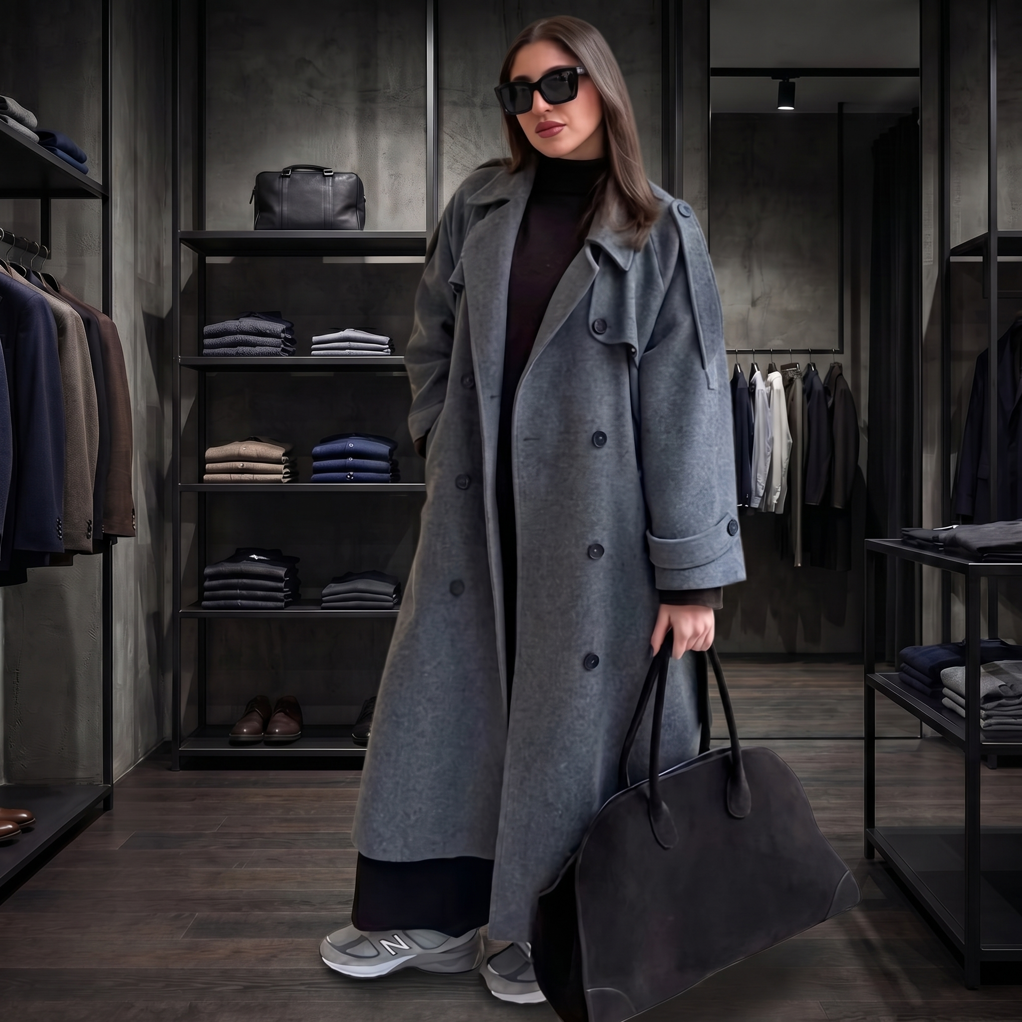 KIM'S | WOMEN'S COAT | LONGLINE | BELTED