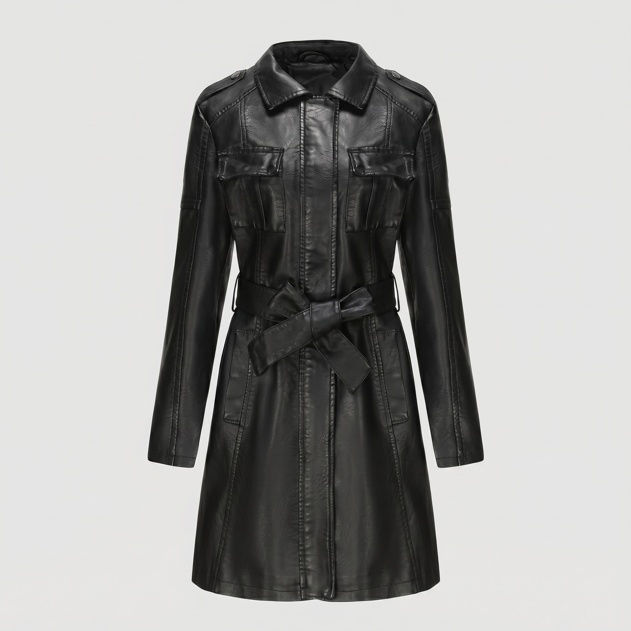 KIM'S | WOMEN'S COAT | BELTED | LONGLINE