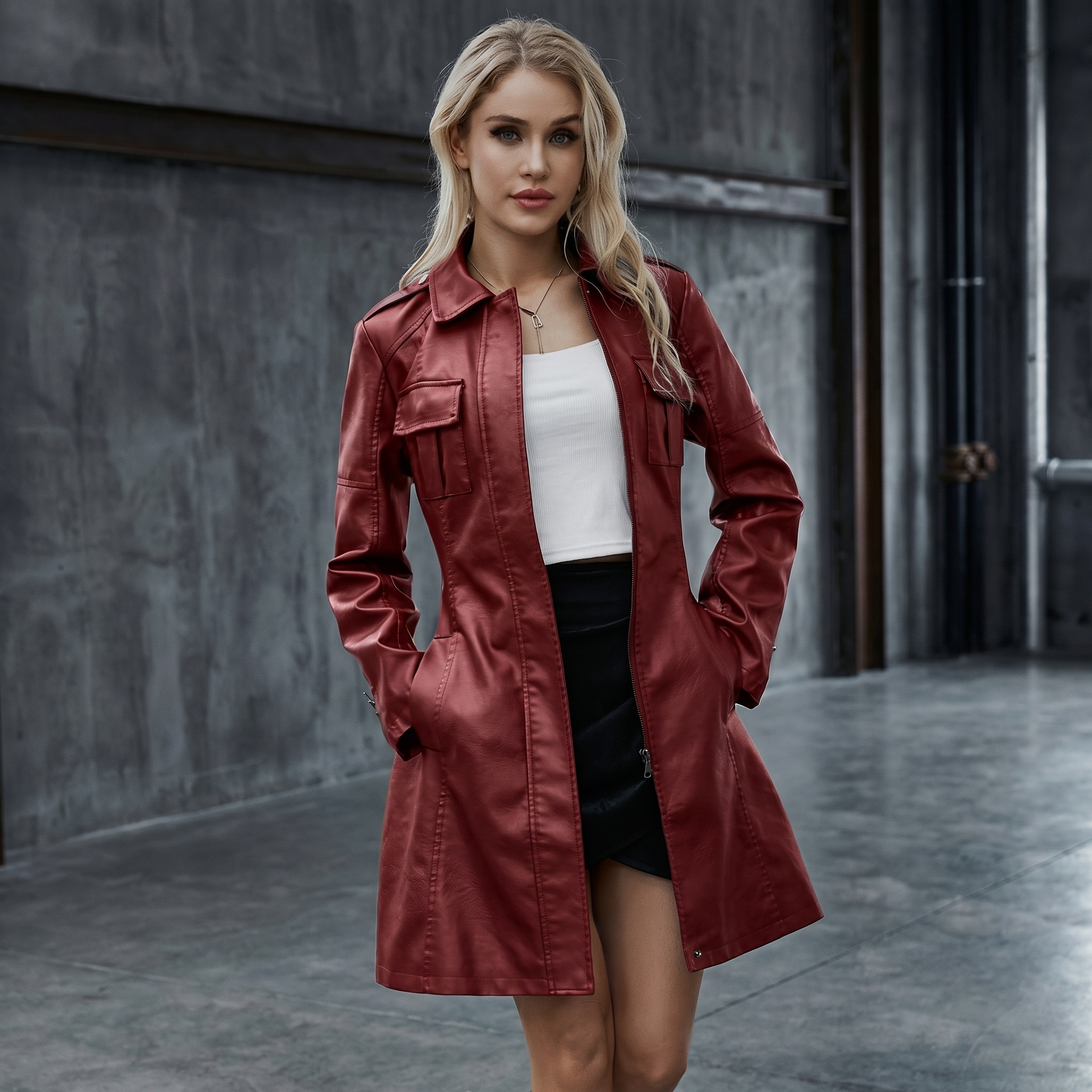KIM'S | WOMEN'S COAT | BELTED | LONGLINE