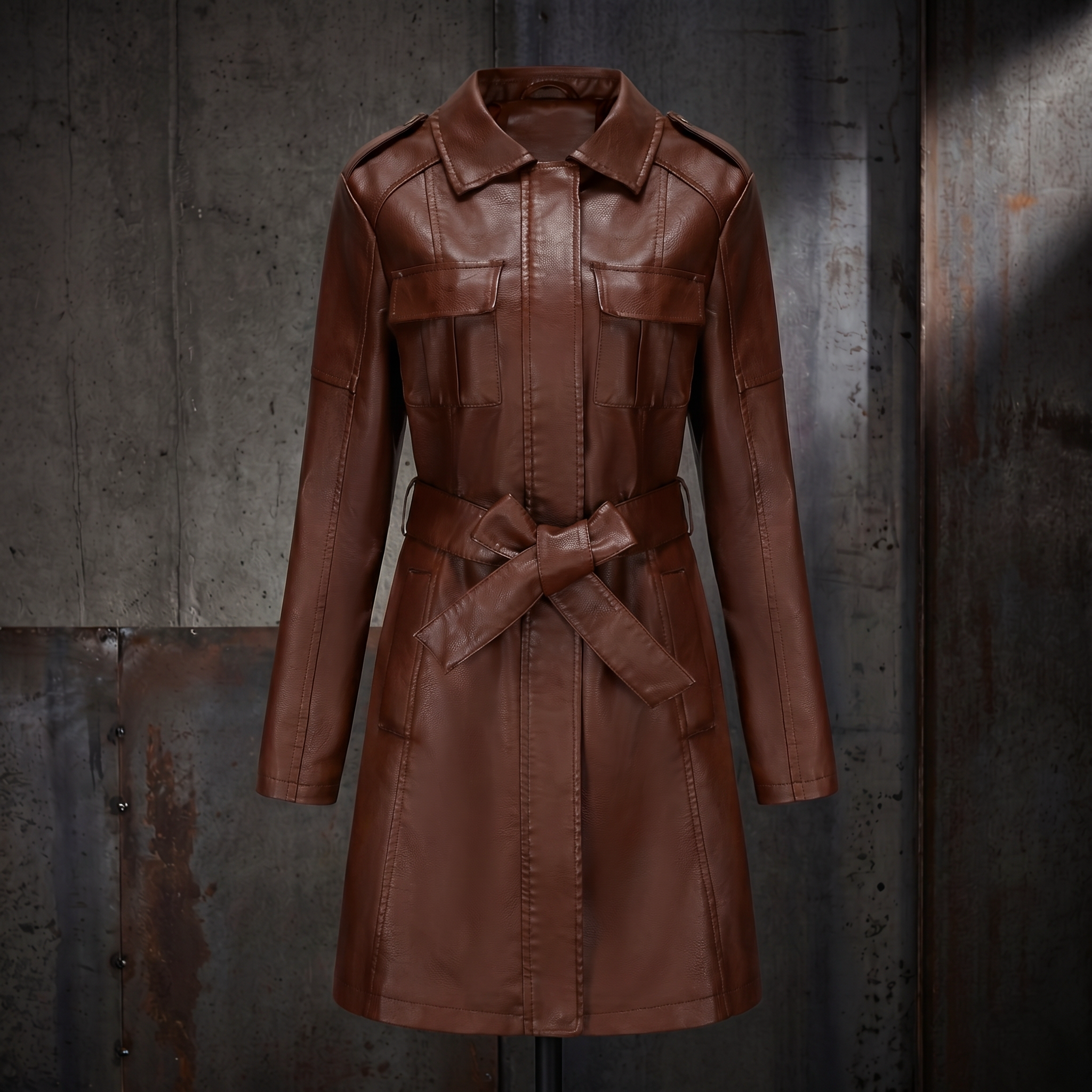 KIM'S | WOMEN'S COAT | BELTED | LONGLINE