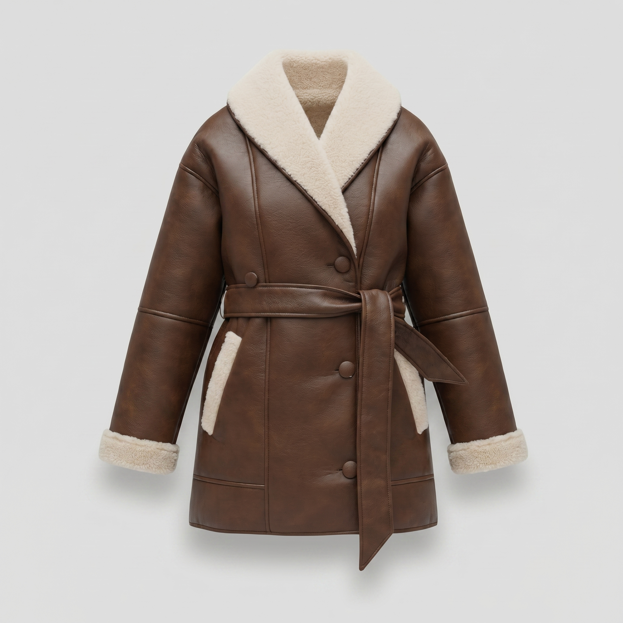 KIM'S | WOMEN'S JACKET | SHEARLING COLLAR | PANELLED