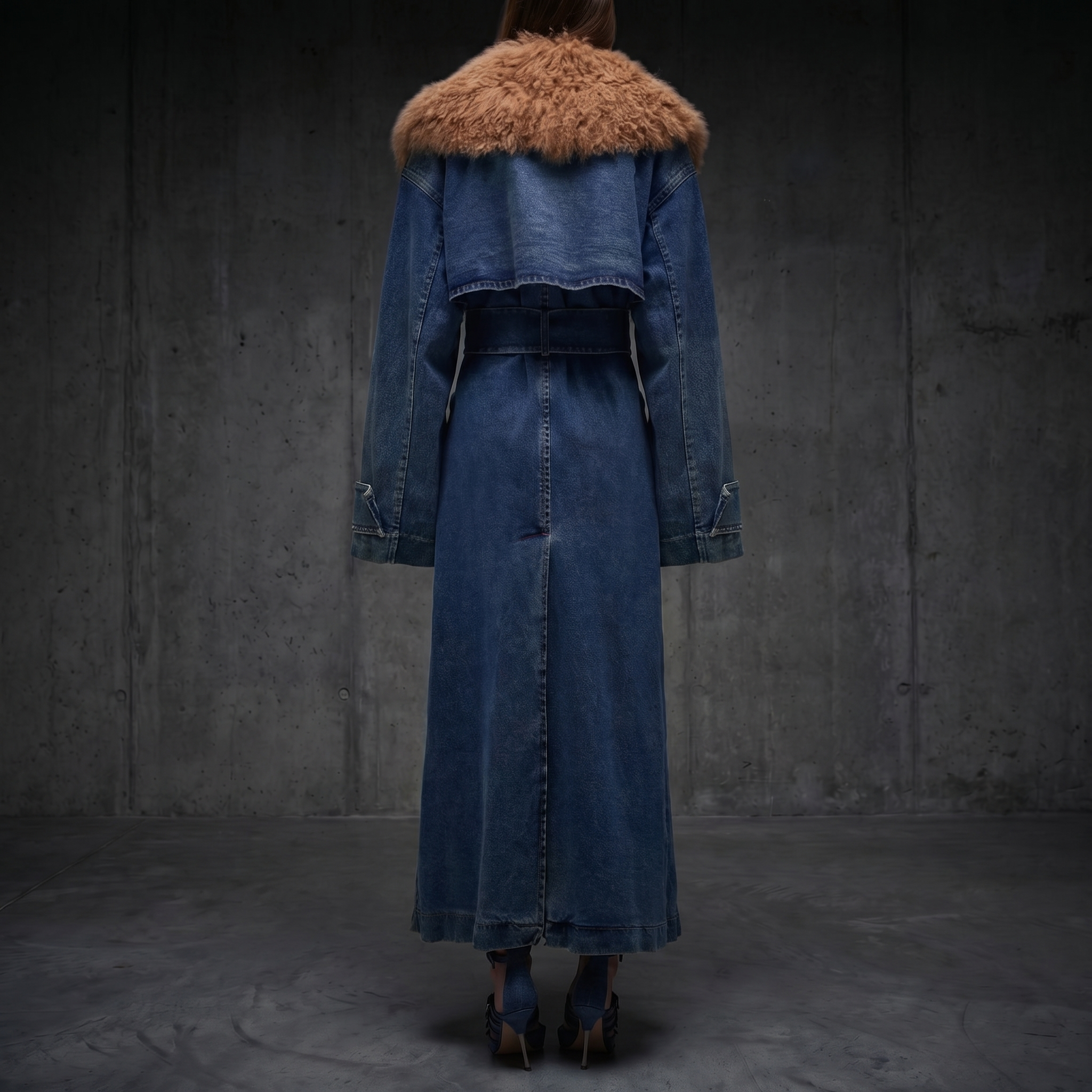 KIM'S | WOMEN'S COAT | BELTED | SHEARLING STYLE