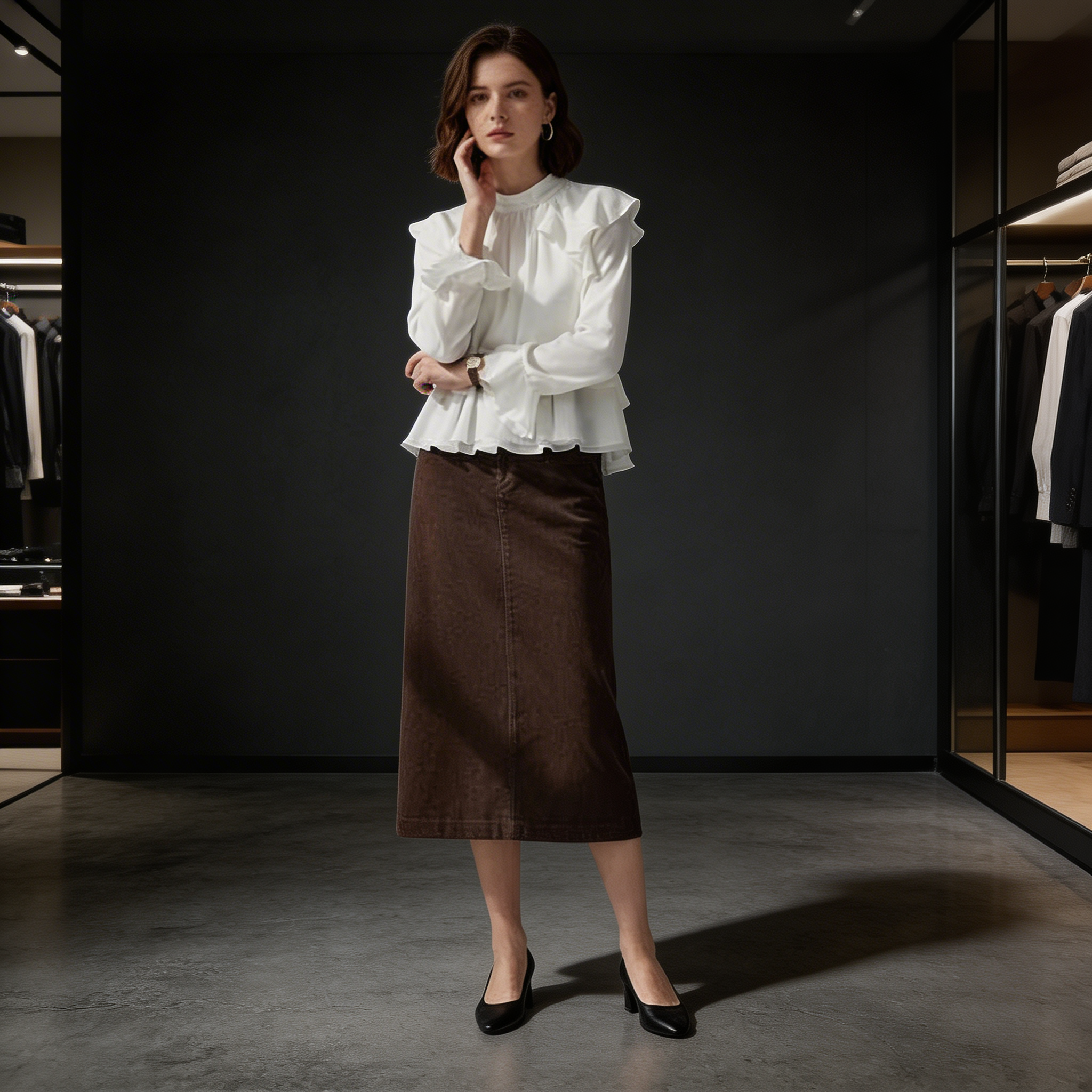 Kim's | WOMEN'S SKIRT | MIDI | CORDUROY