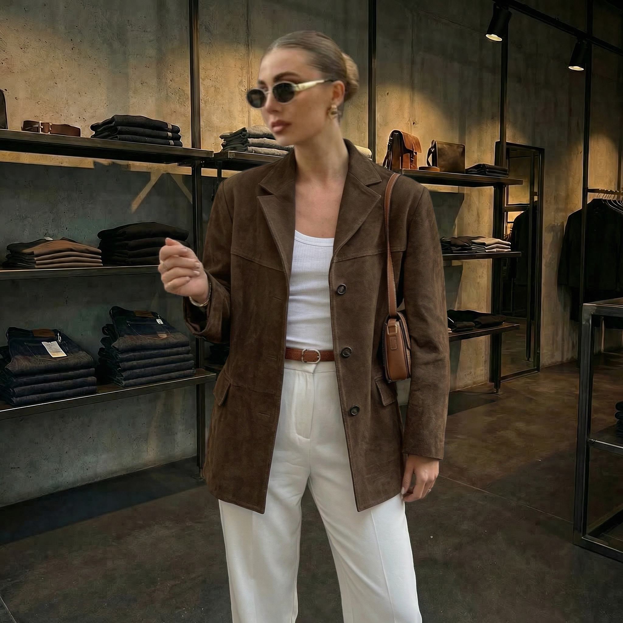 KIM'S | WOMEN'S BLAZER | BUTTON FRONT | LAPEL