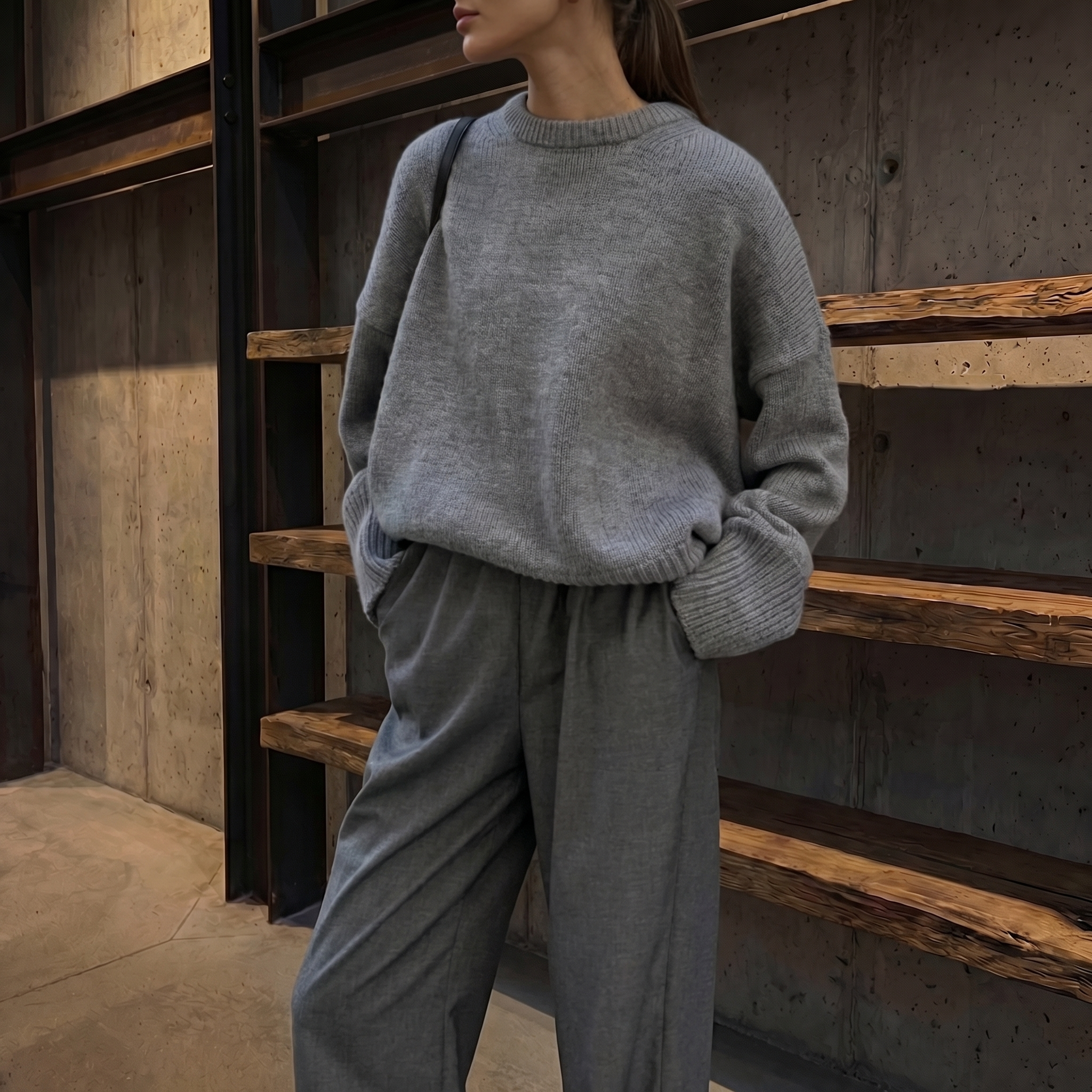 KIM'S | WOMEN'S SWEATER | DROPPED SHOULDER | OVERSIZED