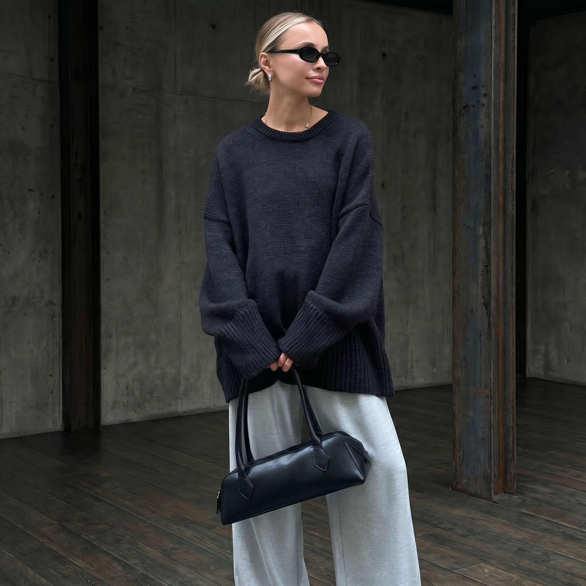 KIM'S | WOMEN'S SWEATER | DROPPED SHOULDER | OVERSIZED