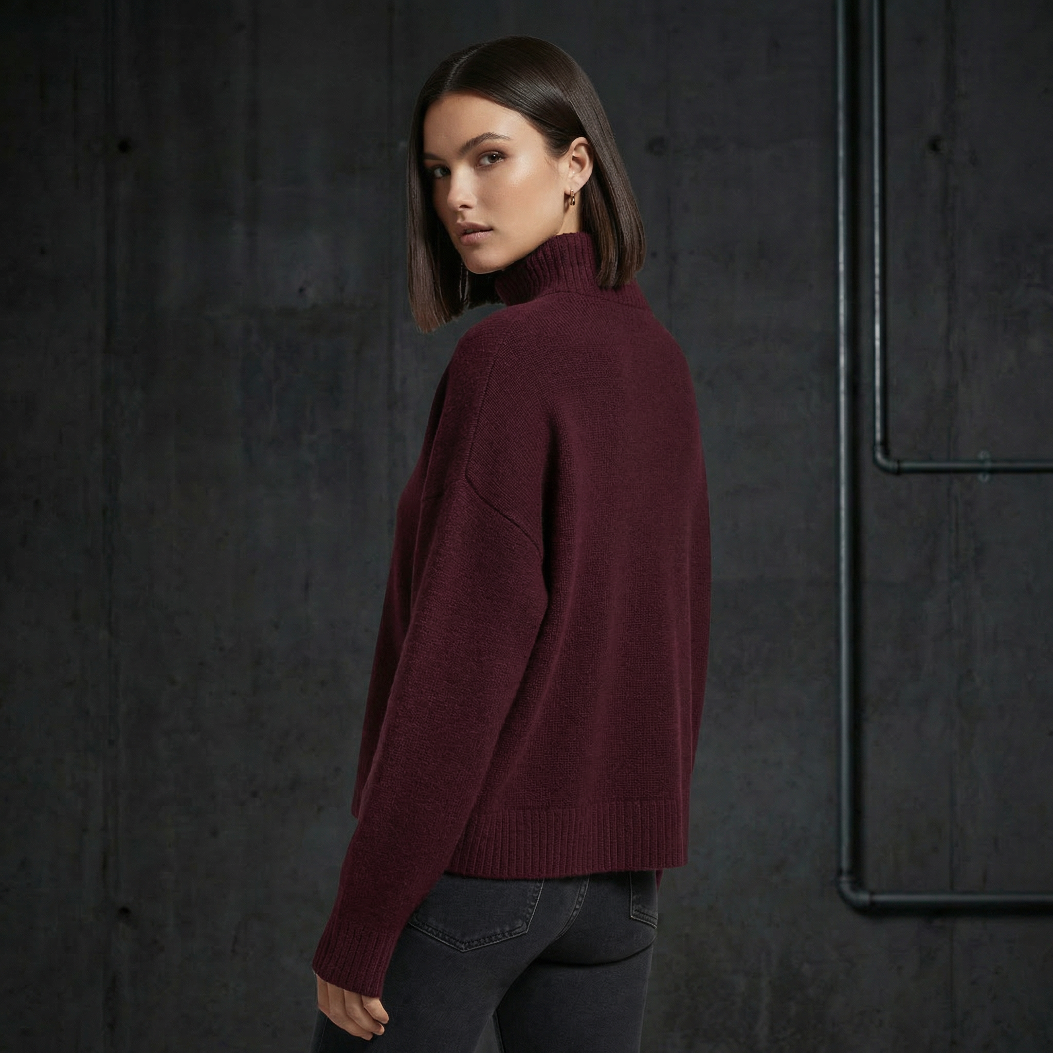 KIM'S | WOMEN'S SWEATER | TURTLENECK | LONG SLEEVE