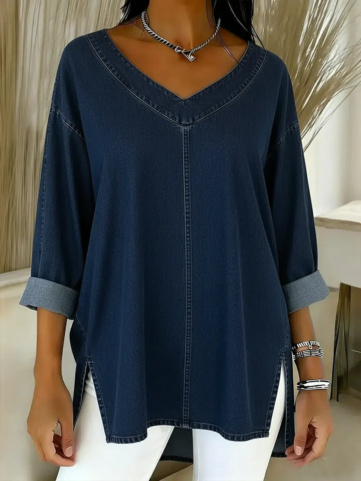 JESSICA | RELAXED V-NECK TOP