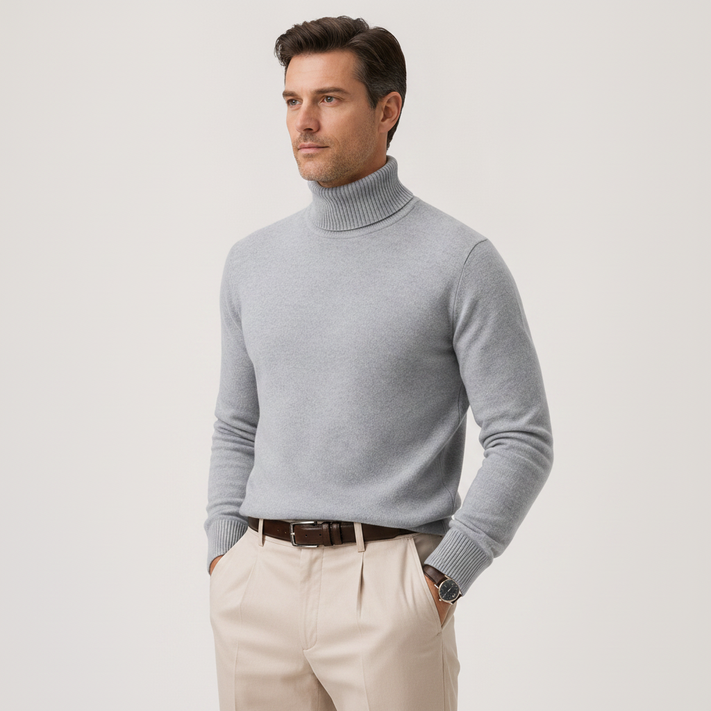 Classic | Men's Knit Turtleneck Winter Pullover