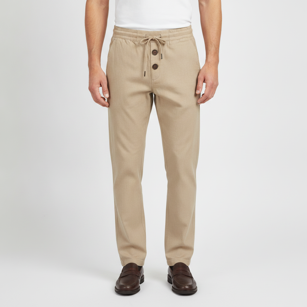 Coastal | Men's Drawstring Straight-Leg Casual Trousers