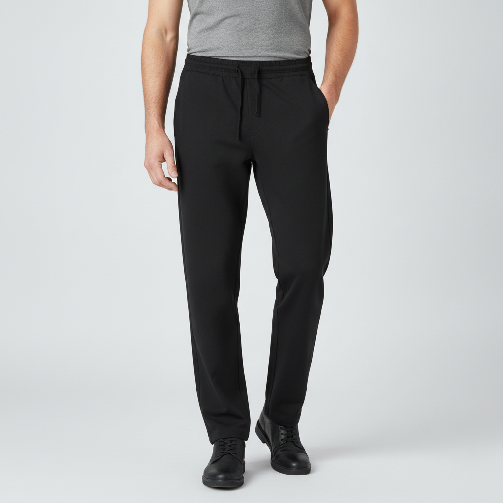 Men's Cotton Linen Trousers | Straight-Leg Casual Pants