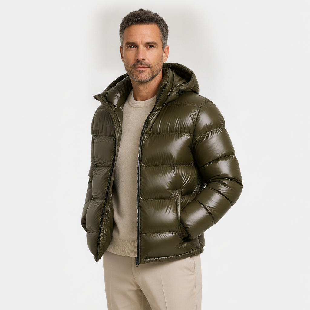 Men's Insulated Hooded Jacket | Warm Everyday Winter Outerwear