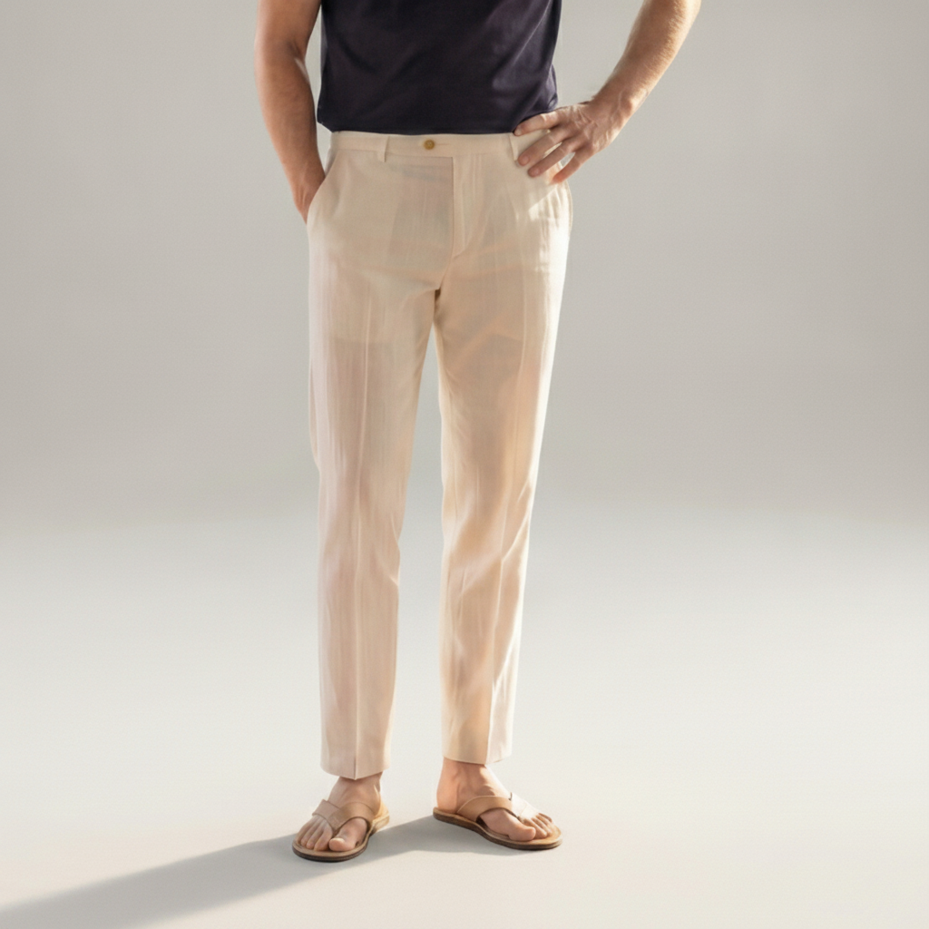 Men's Linen Trousers | Summer Casual Pants