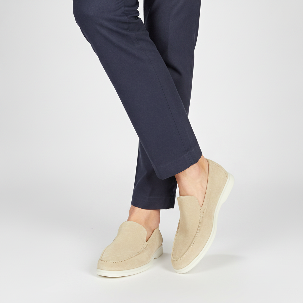 Men's Suede Loafers | Lightweight Slip-On Shoes for Work and Weekend