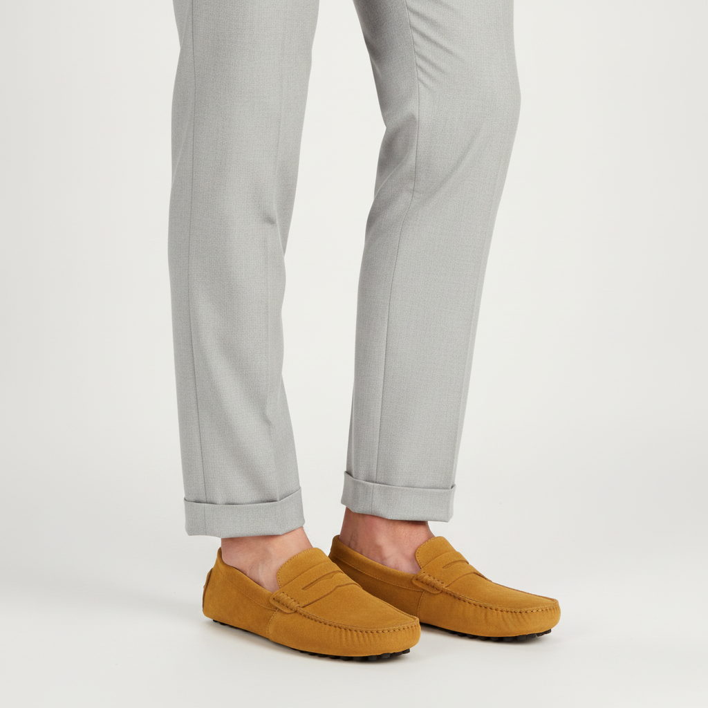 Men's Suede Loafers | Slip-On Driving Moccasins