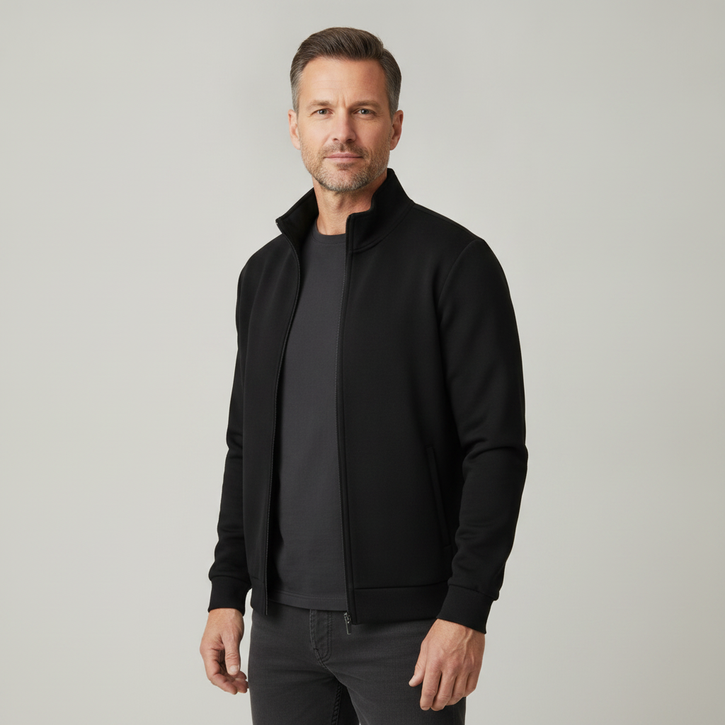 Veroux | Men's High-Neck Zip Jacket