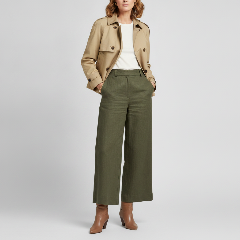 Ancienne Monde | Belted Short Trench Coat