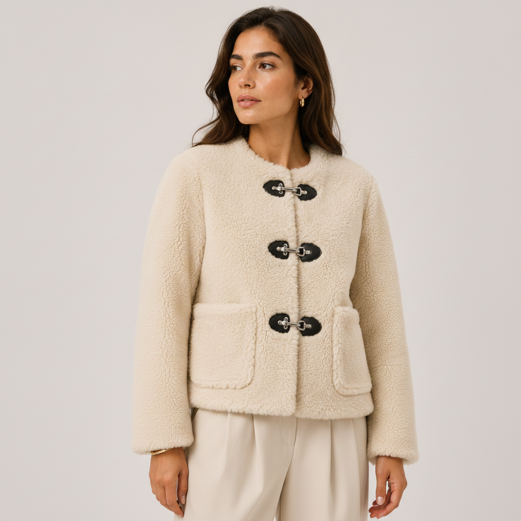 Cozy Fleece Jacket | Plush Toggle-Button Layer