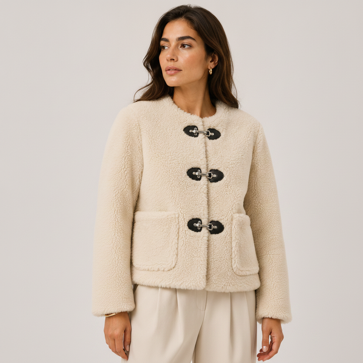 Cozy Fleece Jacket | Plush Toggle-Button Layer
