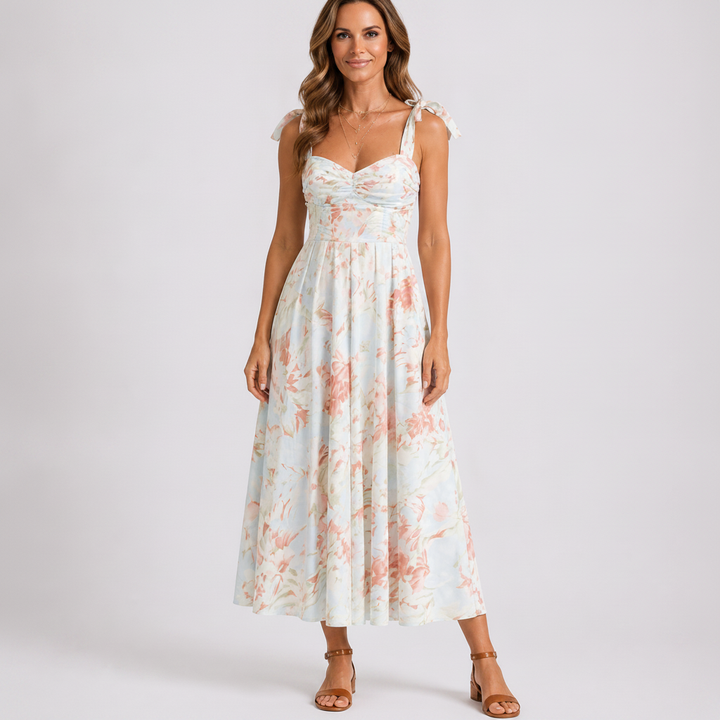 Floral | Floral Print Midi Dress