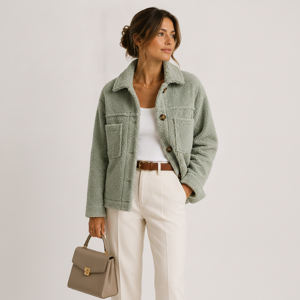 Plush Sherpa Shacket | Cozy Lightweight Casual Jacket