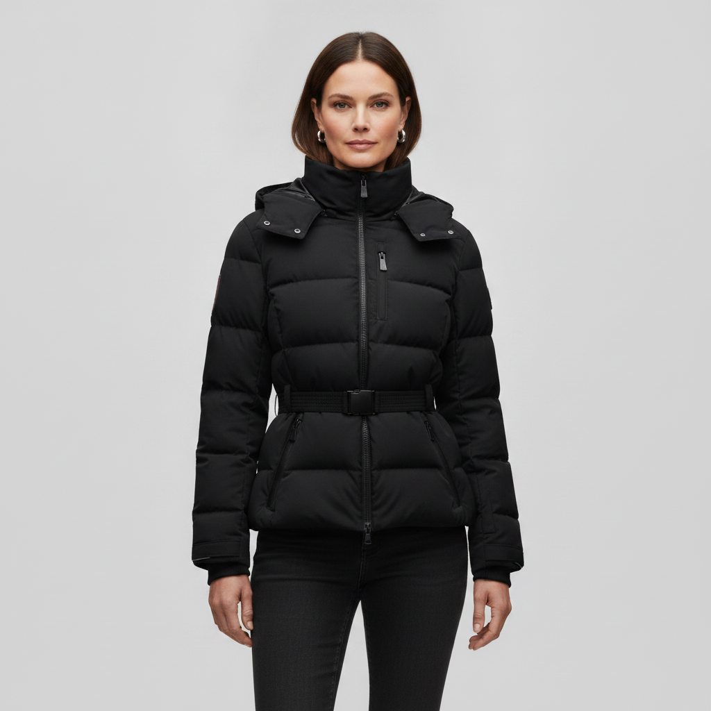 Veroux | Women's Belted Water-Resistant Puffer Jacket