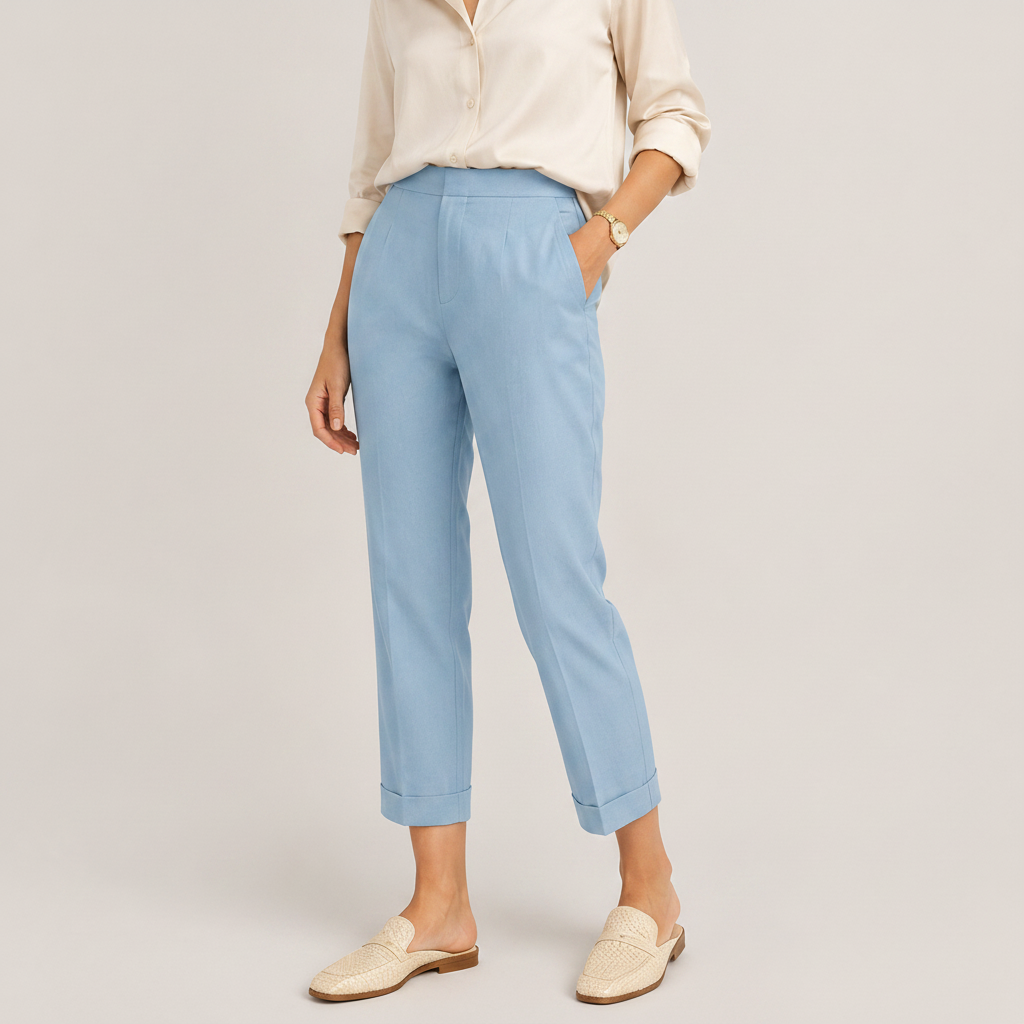 Women's Wide Leg Pants | Relaxed High-Rise Tailored Trousers